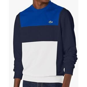 Lacoste Men's Sport Long Sleeve Crewneck Technical Pique Sweatshirt  4XL